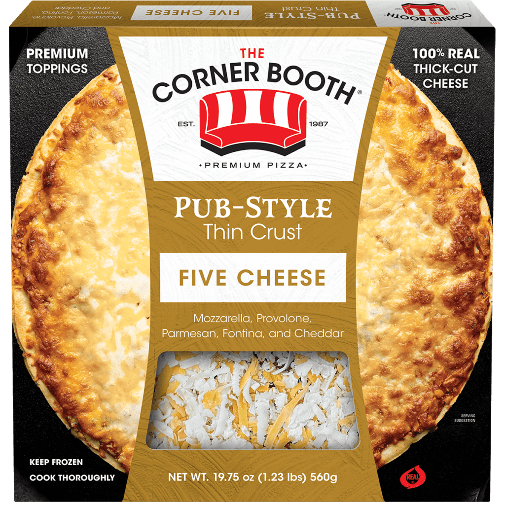 The Corner Booth Five Cheese Pizza