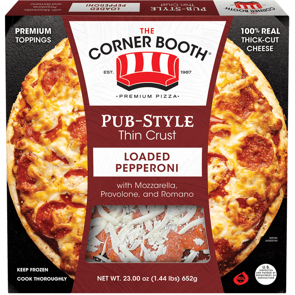 The Corner Booth Loaded Pepperoni Pizza