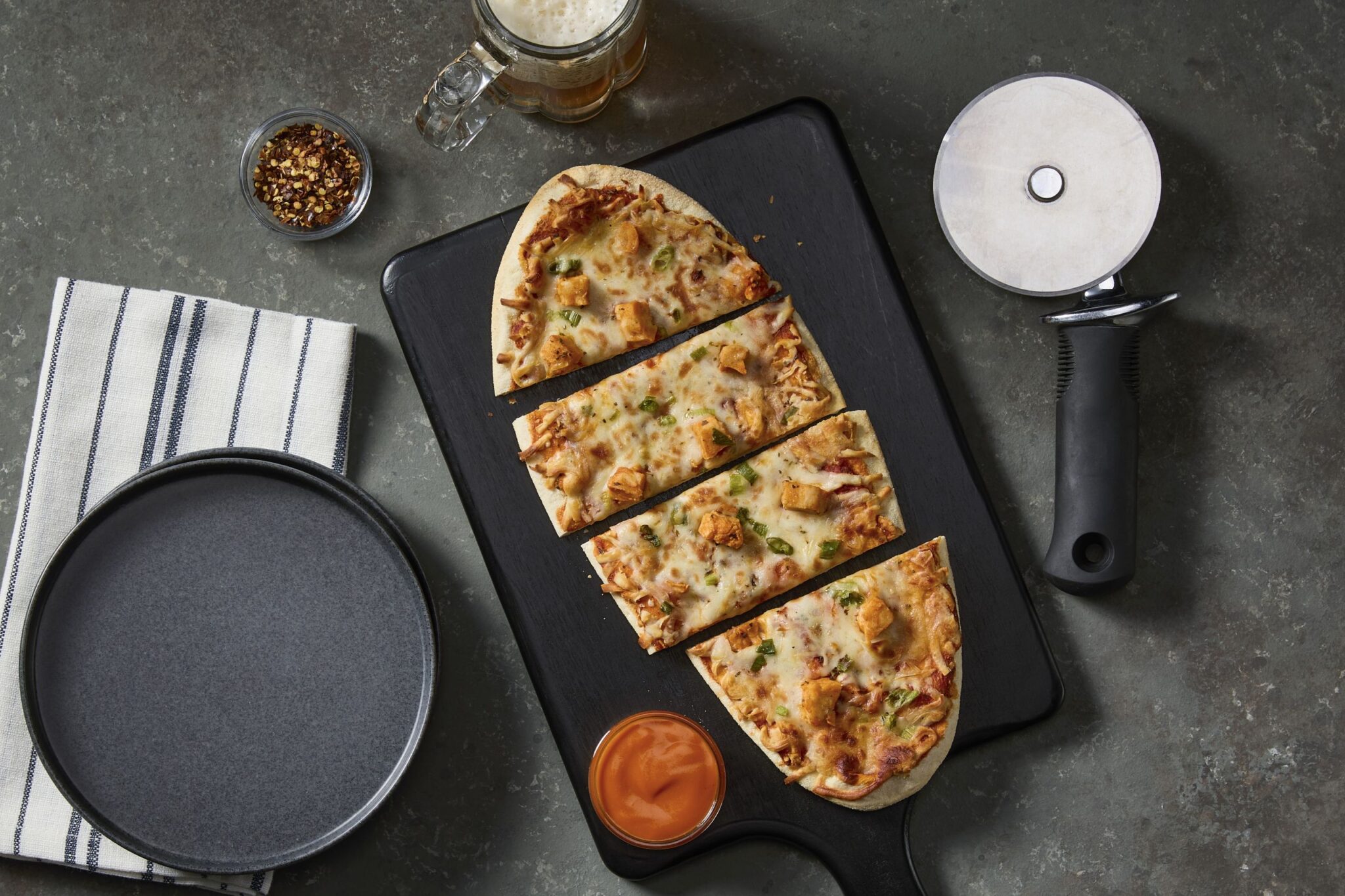 The Corner Booth Buffalo Chicken Flatbread