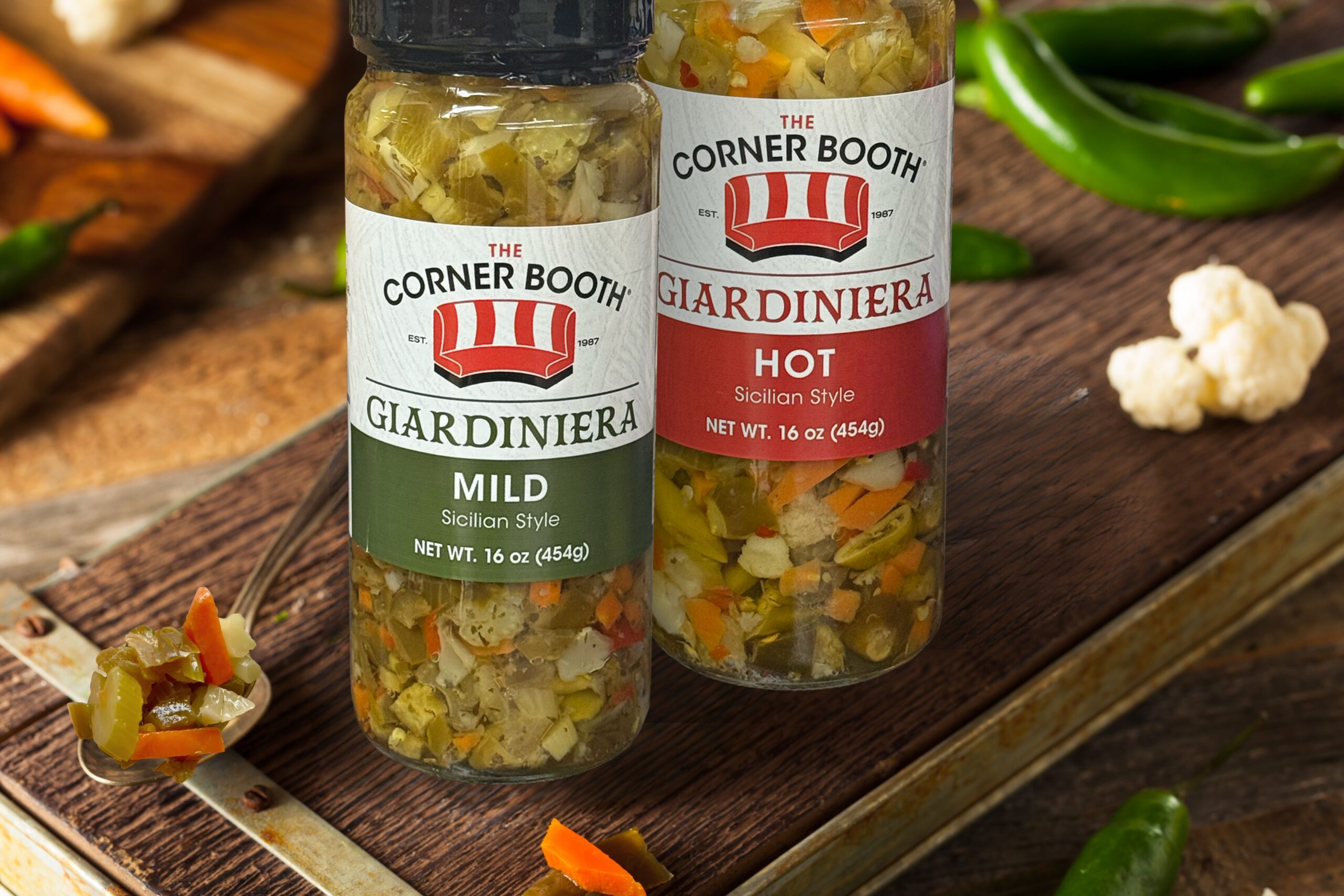 The Corner Booth Mild and Hot Giardiniera