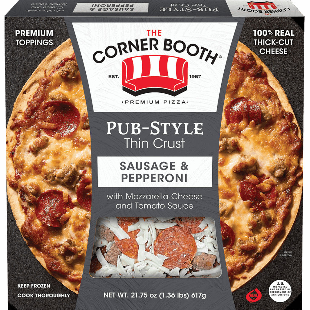 The Corner Booth Pizza Sausage & Pepperoni